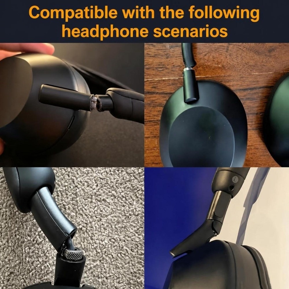 Sony Headphone Wh-1000Xm5 - ソニー WH-1000XM5 用 プラスチック製ヘッドホンヒンジ修理キット（分解ツール付き、完全セット）、プラスチック製ヒンジスライダーコネクター