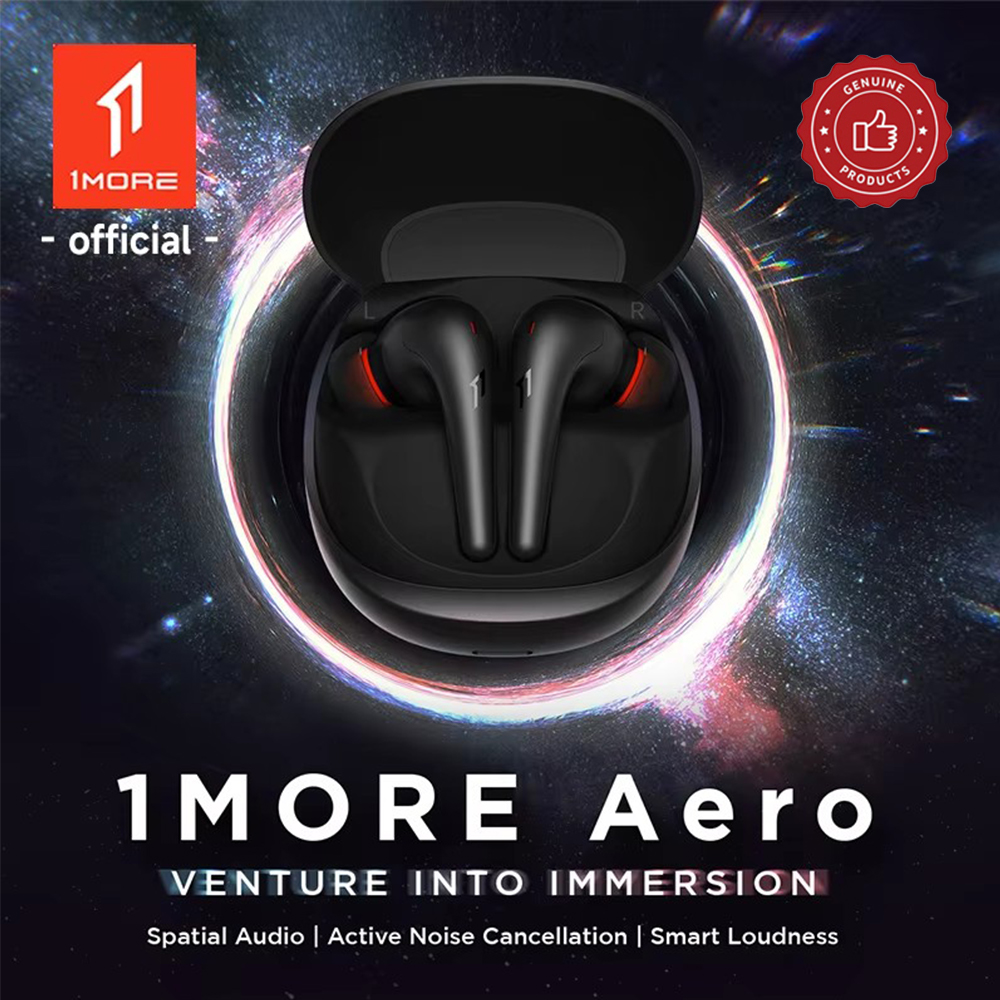 Bluetooth Headset On Ear - 1MORE Aero イヤーバッド ノイズキャンセリング Bluetooth 5.2
