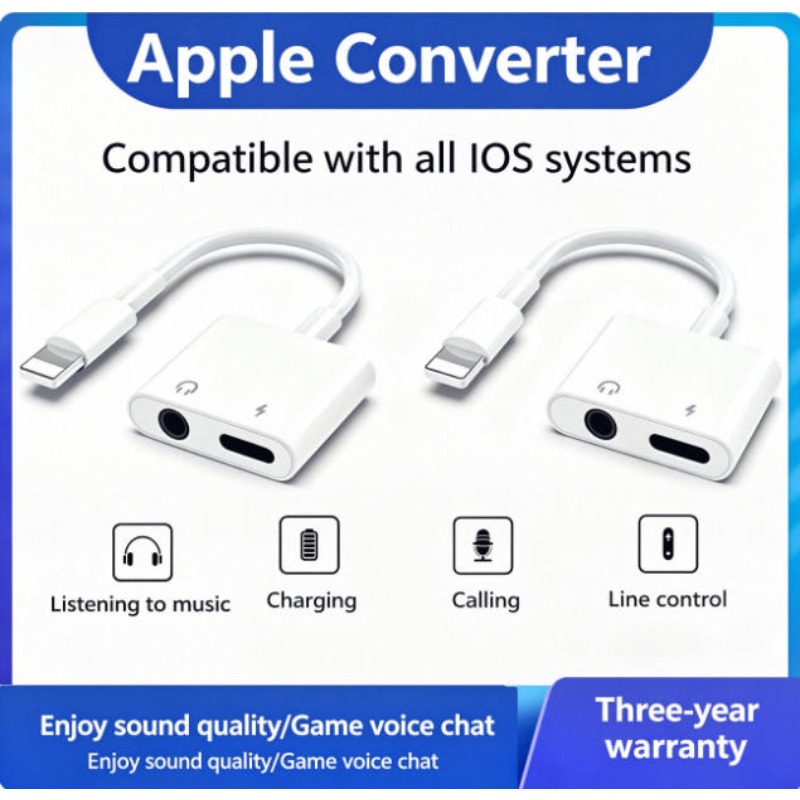 Earphone Splitter Jack - iPhone 14 13 12 11 Pro