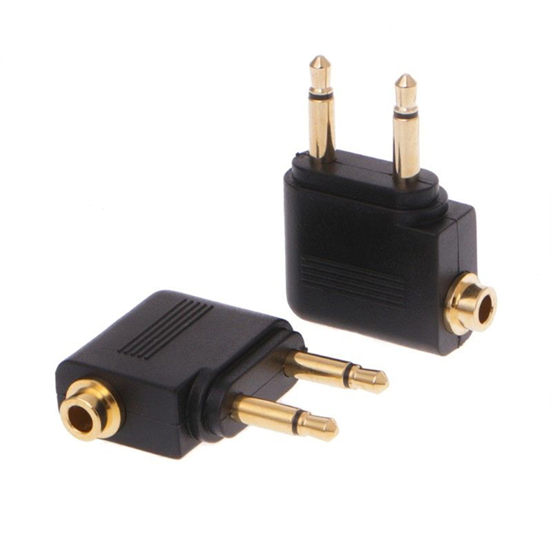 1pc ゴールドニッケルメッキ飛行機 3.5 ミリメートル飛 - Earphone Splitter Jack のレビューと価格