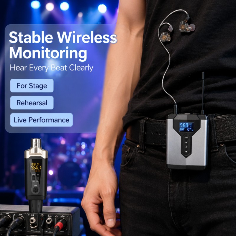 ワイヤレスIEMシステム：送信機1台、受信機4台。UHF方式 - In Ear Monitor Iem のレビューと価格