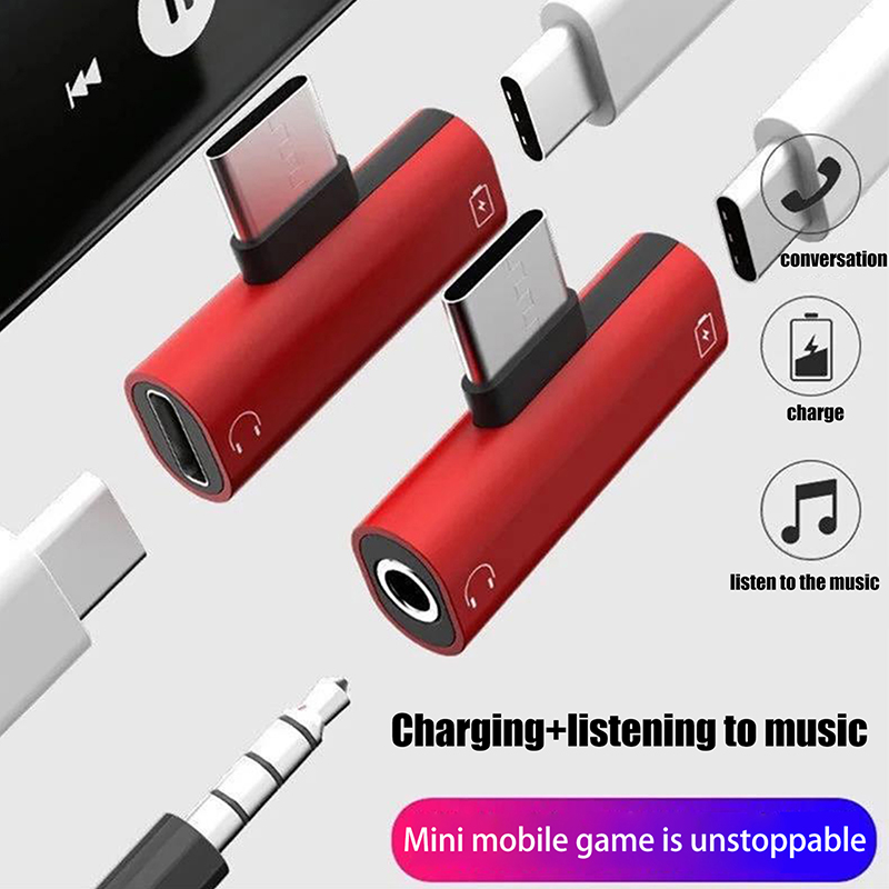 USB Type-C から 3.5 mm ヘッドフォンメタル - Earphone Splitter Jack のレビューと価格