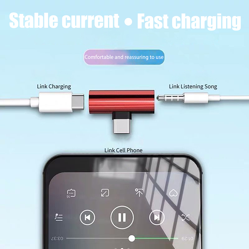 USB Type-C から 3.5 mm ヘッドフォンメタル - Earphone Splitter Jack のレビューと価格
