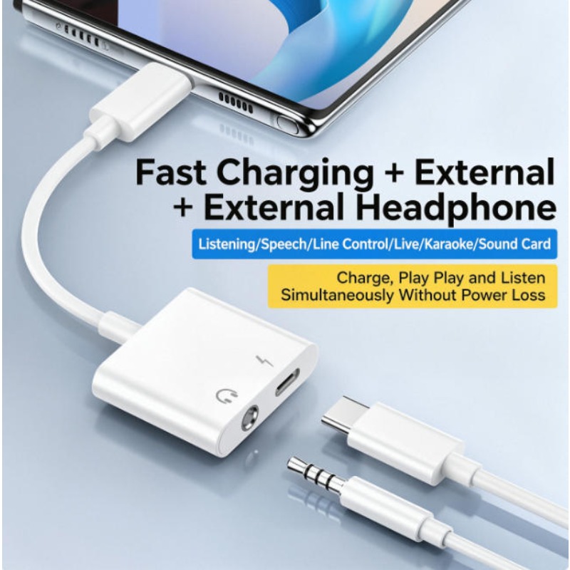 iPhone 14 13 12 11 Pro Max用オーデ - Earphone Splitter Jack のレビューと価格