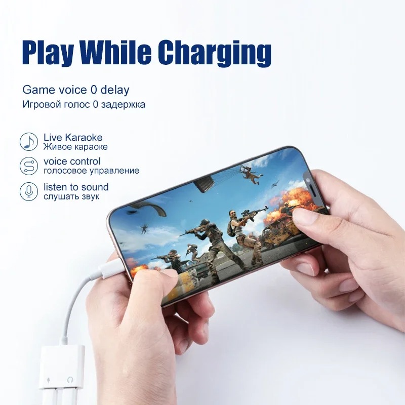 iPhone 14 13 12 11 Pro Max用オーデ - Earphone Splitter Jack のレビューと価格